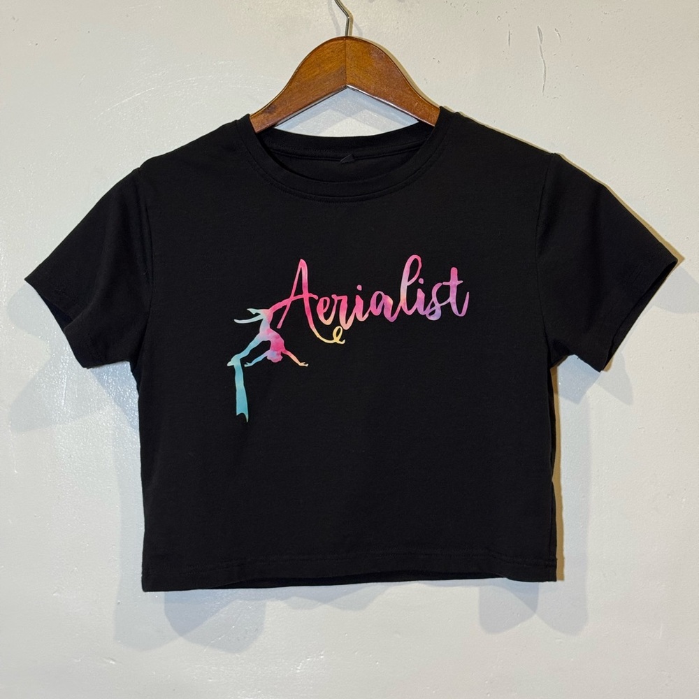 Black Aerialist Women's Crop Top